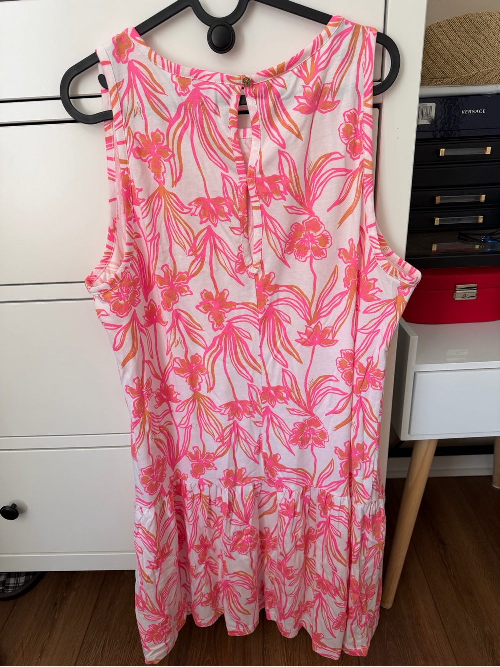 Lilly Pulitzer Dixi Dress Sunset Orange Budding Romance NWOT XL - Picture 6 of 7